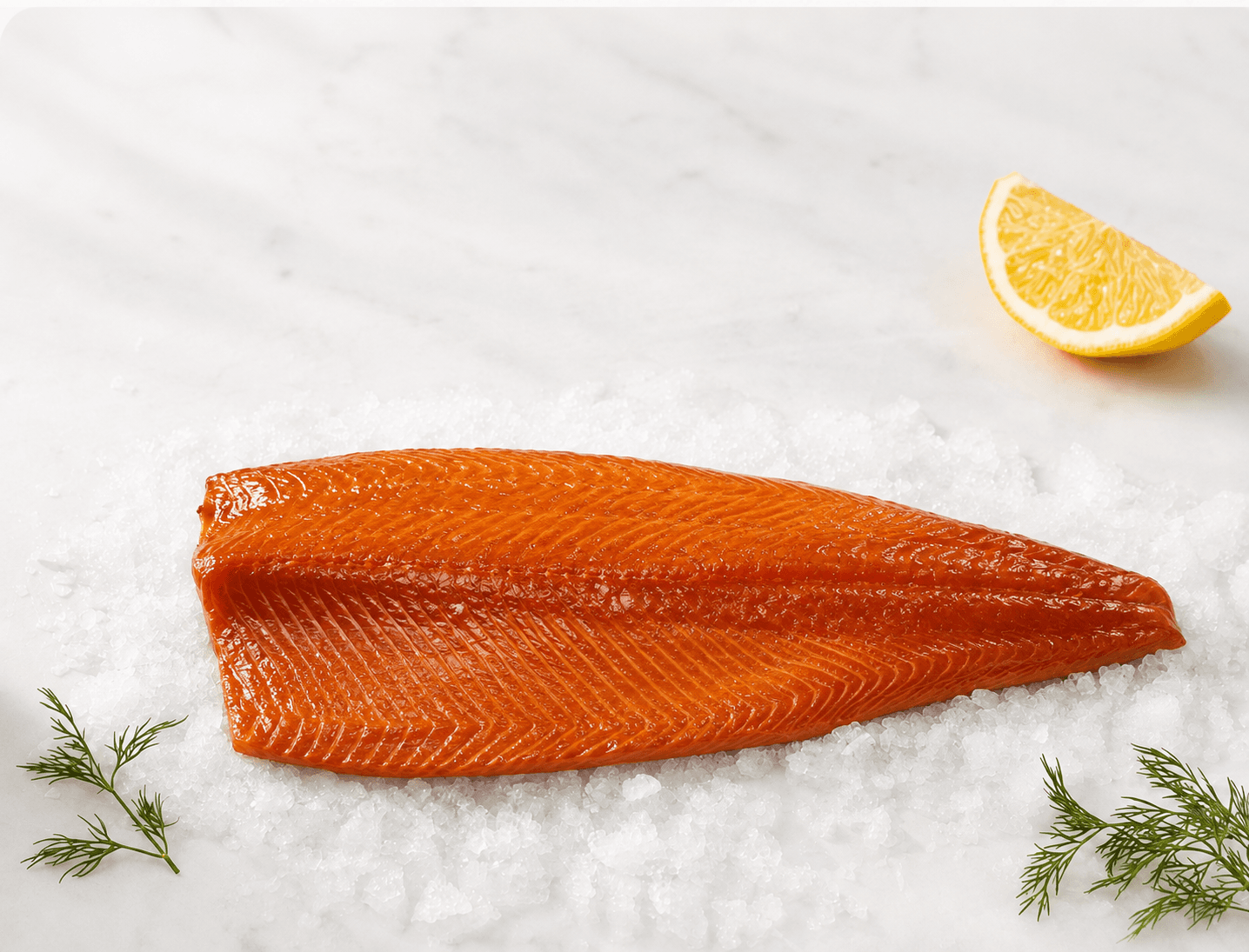 Łosoś atlantycki płat wędzony na zimno 2 kg